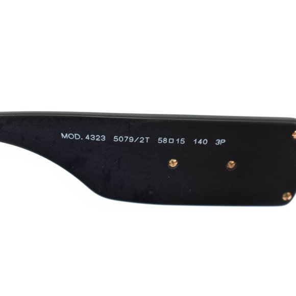 VERSACE: Matte Black, "Medusa" Logo Mirrored, Polarized Sunglasses (po) - Picture 10 of 11